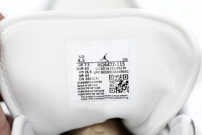 MID Air Jordan 1 White Soot