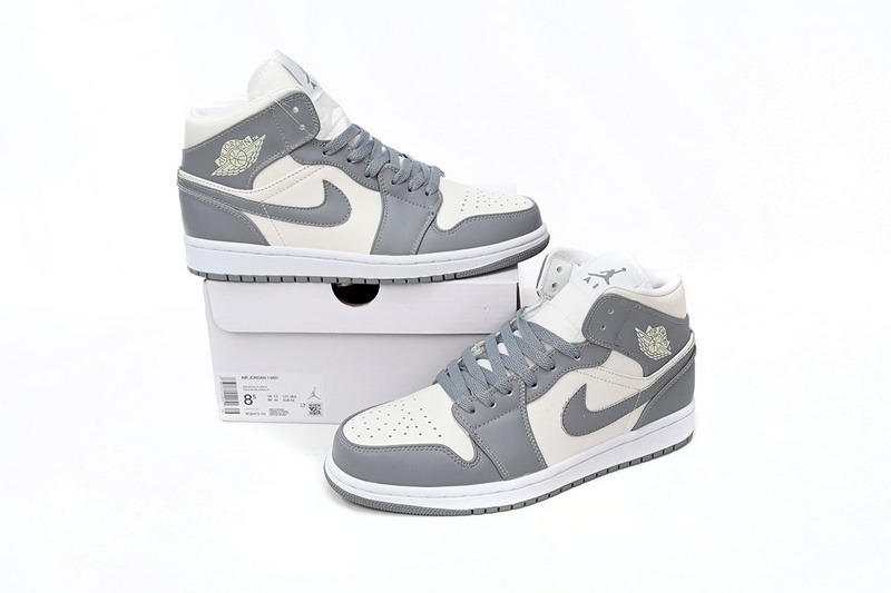 MID Air Jordan 1 White Soot
