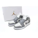 MID Air Jordan 1 White Soot