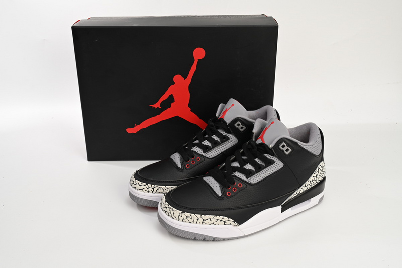 PB Air Jordan 3 Retro Black Cement 2018
