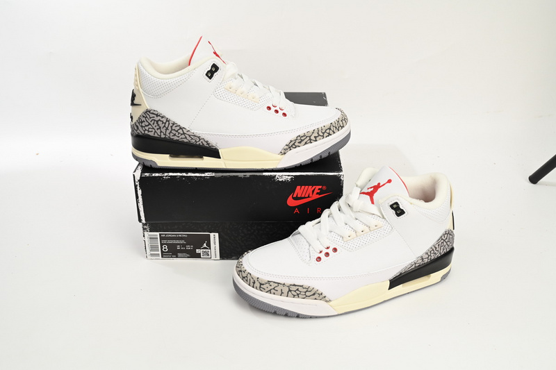 PB Air Jordan 3 White Cement Reimagined