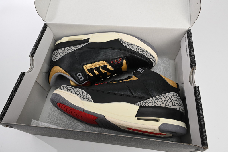 PB Air Jordan 3 WMNS Black Gold