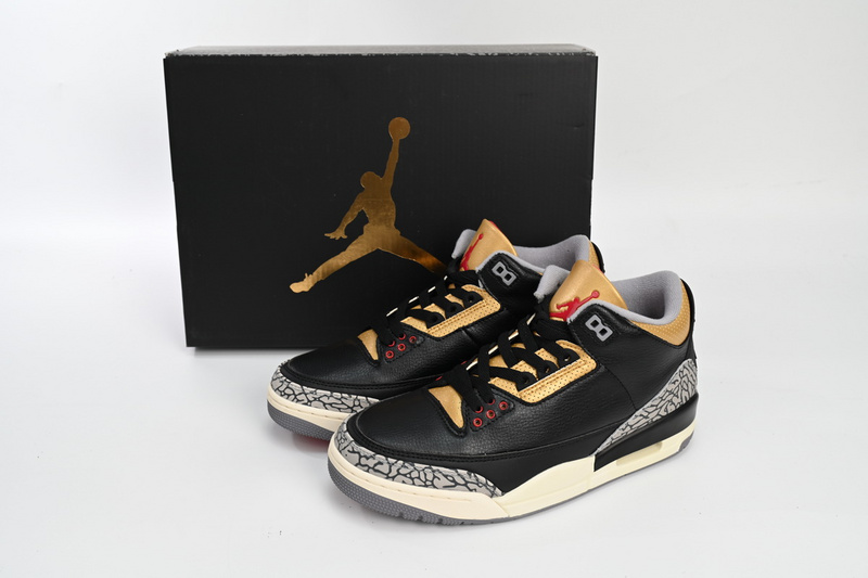 PB Air Jordan 3 WMNS Black Gold