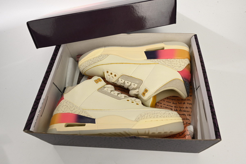 PB Balvin x Air Jordan 3 White Blue Red