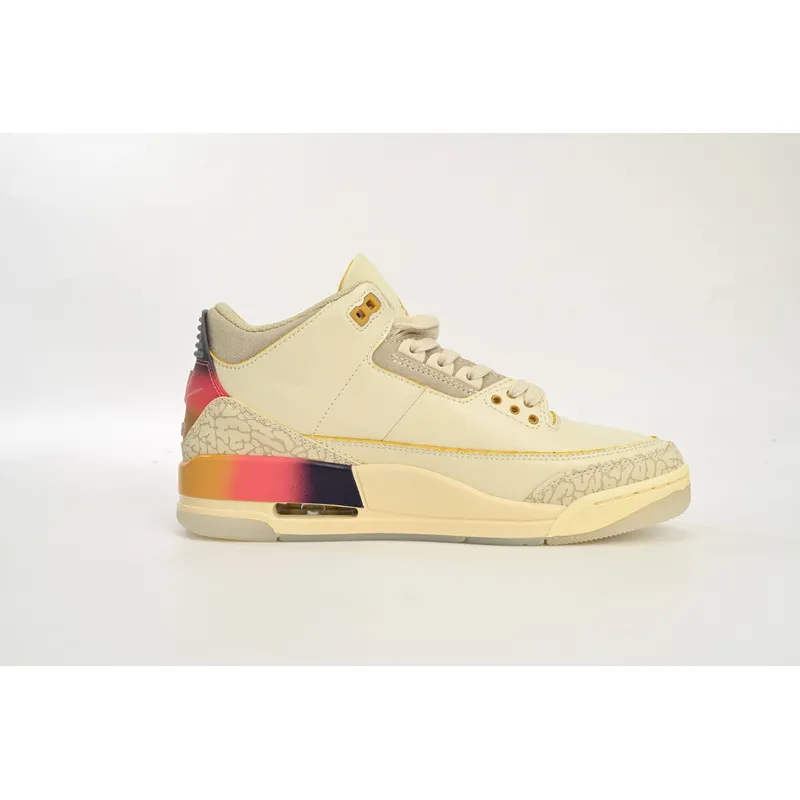 PB Balvin x Air Jordan 3 White Blue Red