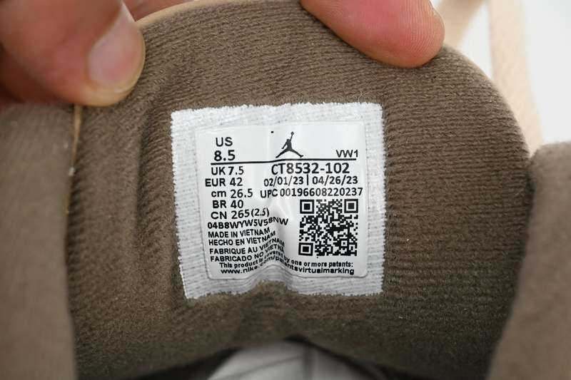 PK Air Jordan 3 Retro Cracked White Zongzi