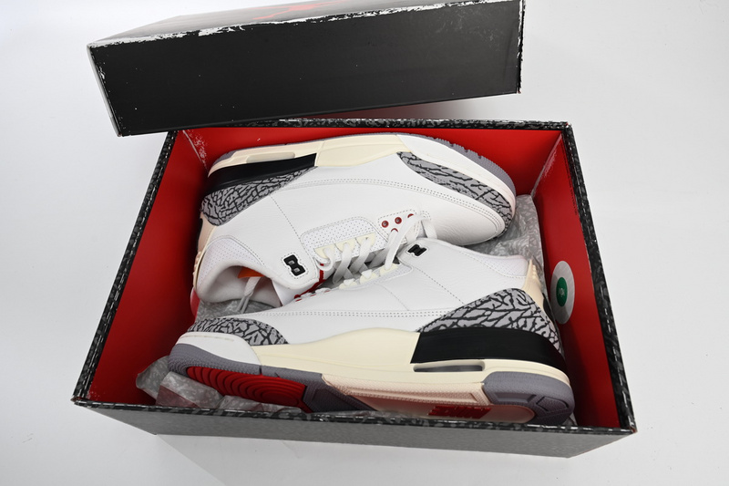 PK Air Jordan 3 White Cement Reimagined