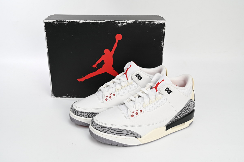 PK Air Jordan 3 White Cement Reimagined
