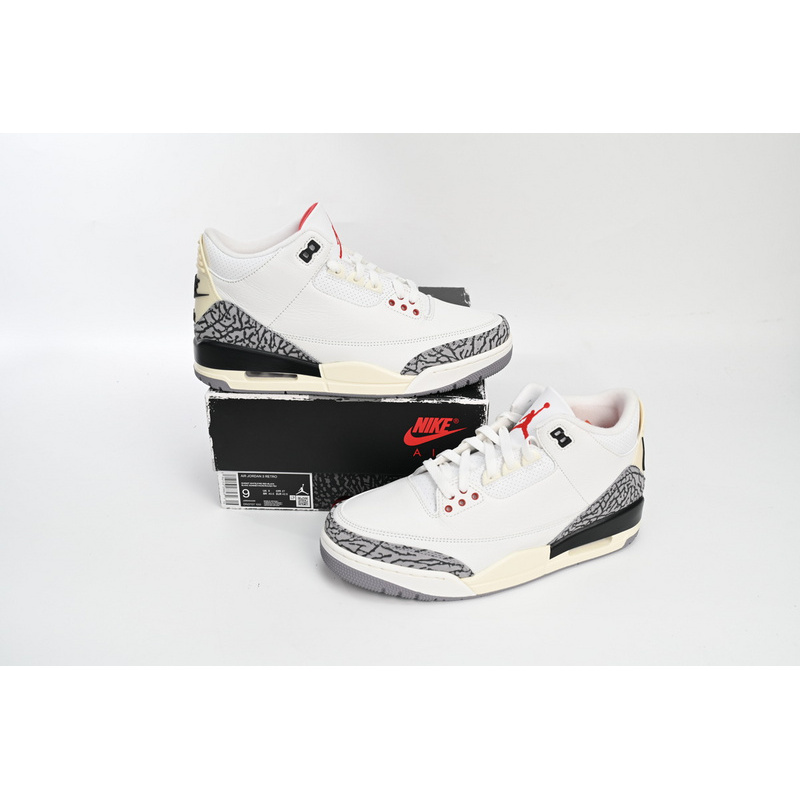 PK Air Jordan 3 White Cement Reimagined