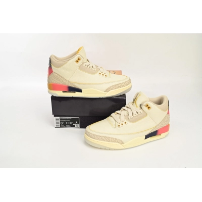PK J Balvin x Air Jordan 3 White Blue Red 02