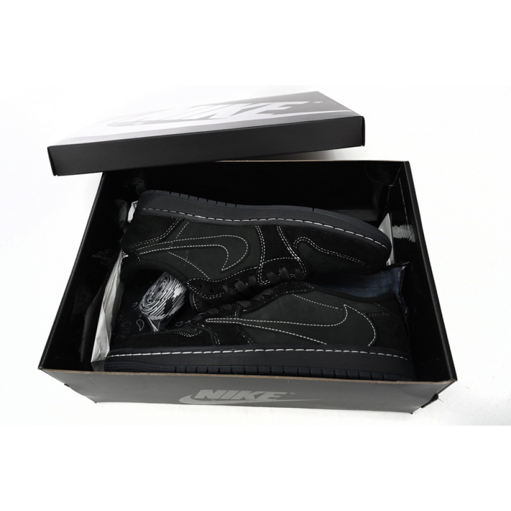 PRO  Travis Scott x Air Jordan 1 Low Black Phantom