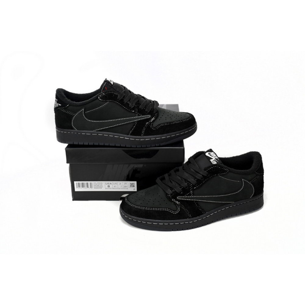 PRO  Travis Scott x Air Jordan 1 Low Black Phantom