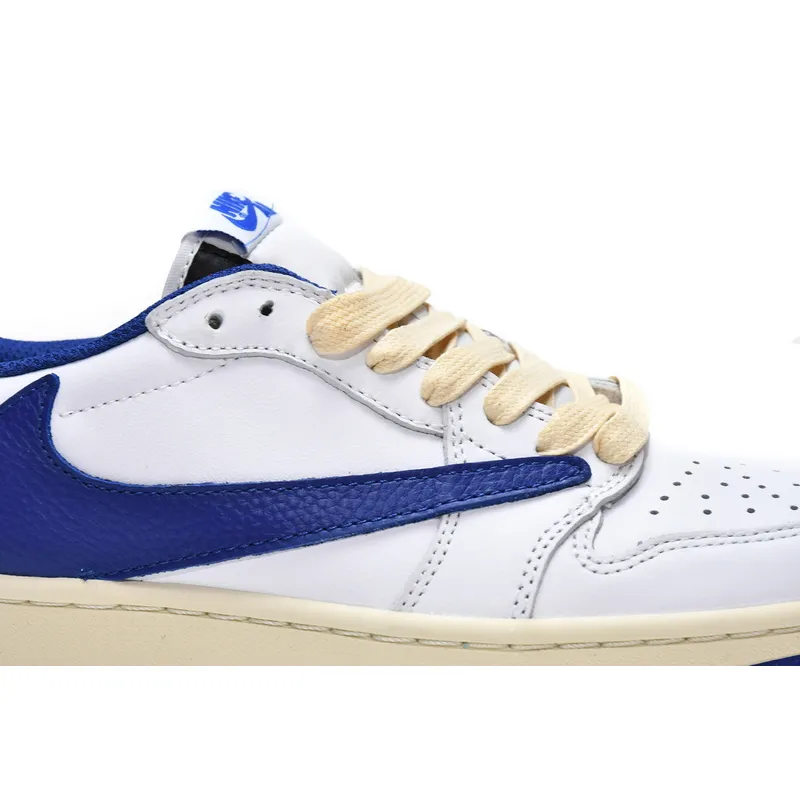 PRO Travis Scott x Air Jordan 1 Low Blue Bottom Barb