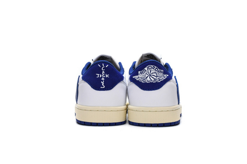PRO Travis Scott x Air Jordan 1 Low Blue Bottom Barb