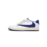 PRO Travis Scott x Air Jordan 1 Low Blue Bottom Barb