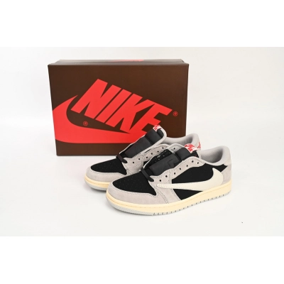 PRO  Travis Scott x Air Jordan 1 Low White Grey Low Gang 02