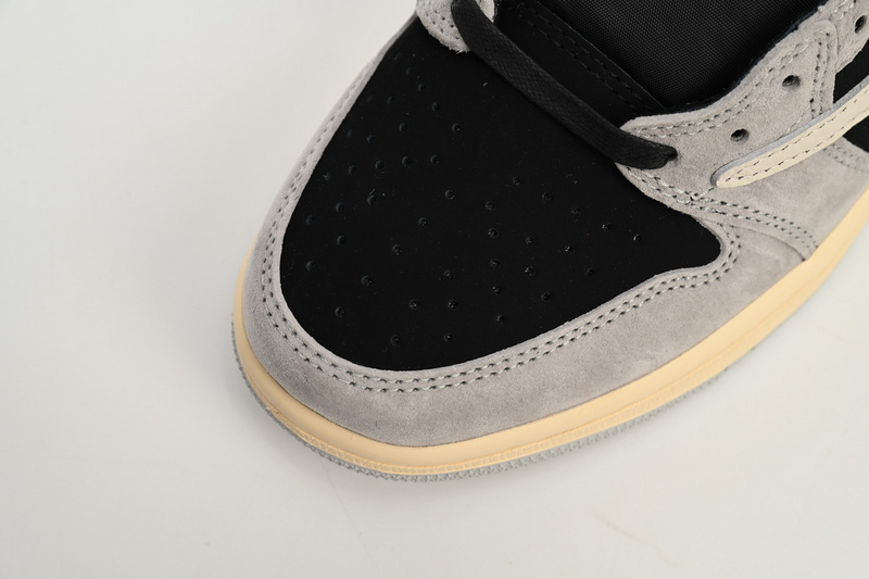 PRO  Travis Scott x Air Jordan 1 Low White Grey Low Gang
