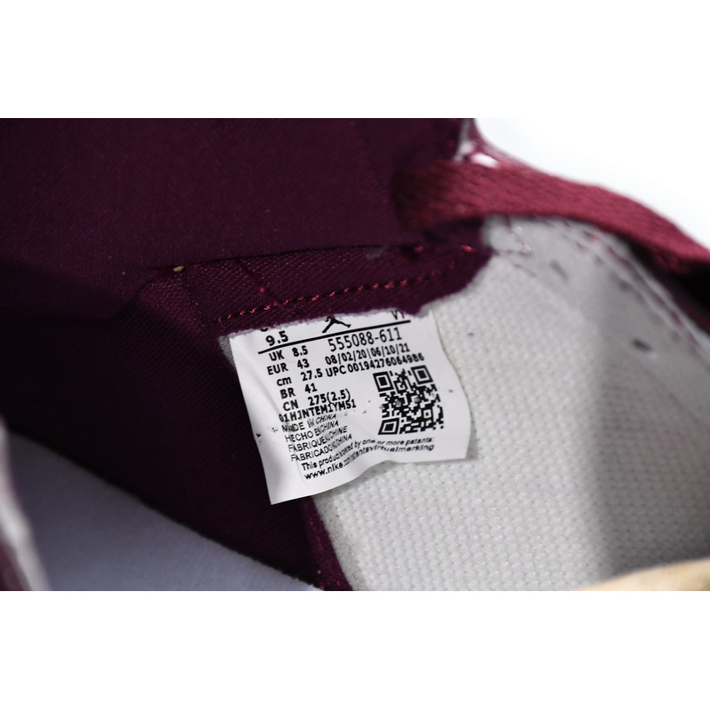 Q3 Air Jordan 1 High OG Bordeaux