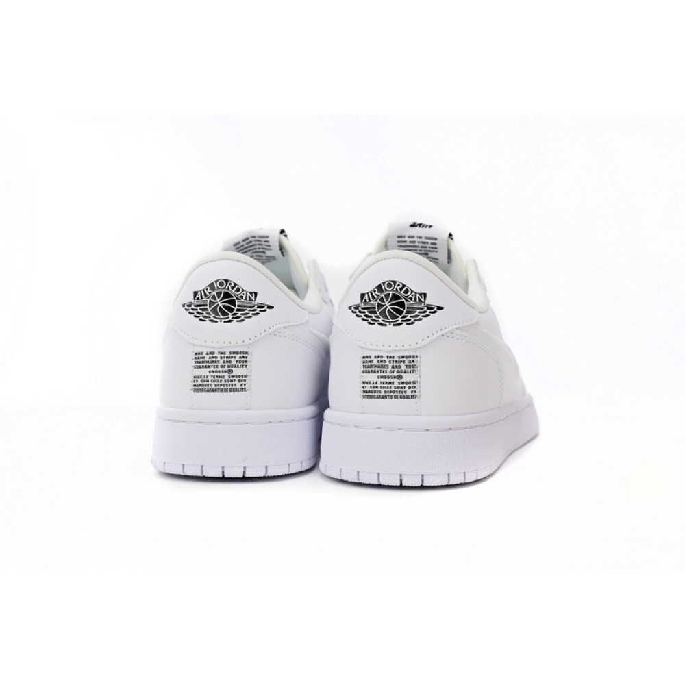 Q3 Air Jordan 1 Low All White