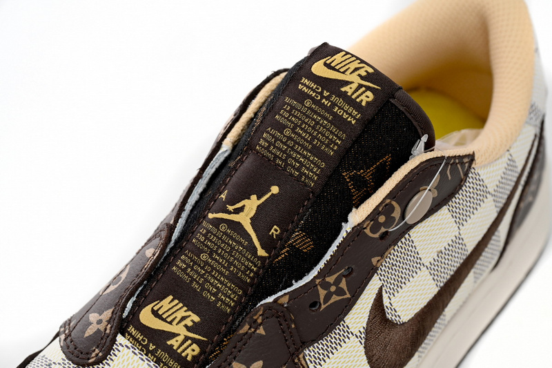 Q3 Air Jordan 1 Low Green LV Co Bran Ding