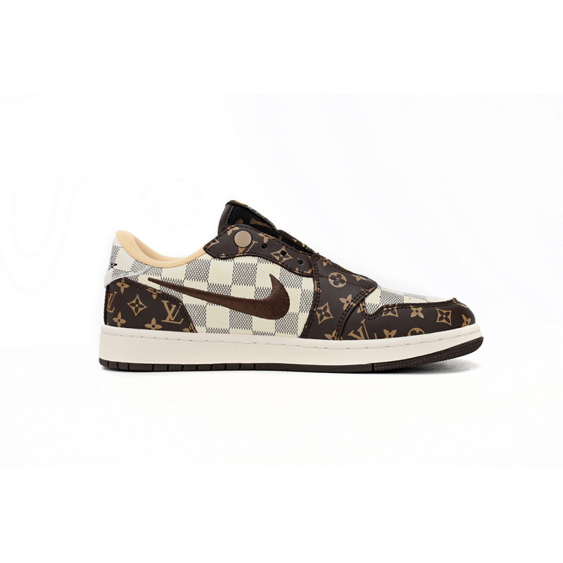 Q3 Air Jordan 1 Low Green LV Co Bran Ding