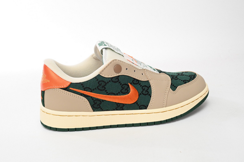 Q3 Air Jordan 1 Low Green Orange Hook