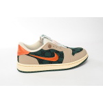 Q3 Air Jordan 1 Low Green Orange Hook