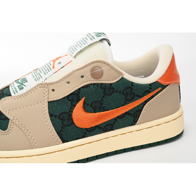 Q3 Air Jordan 1 Low Green Orange Hook