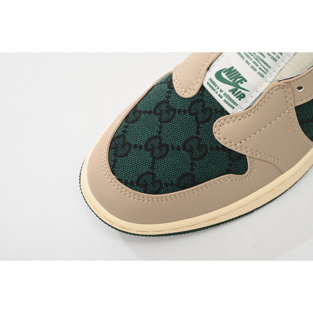 Q3 Air Jordan 1 Low Green Orange Hook
