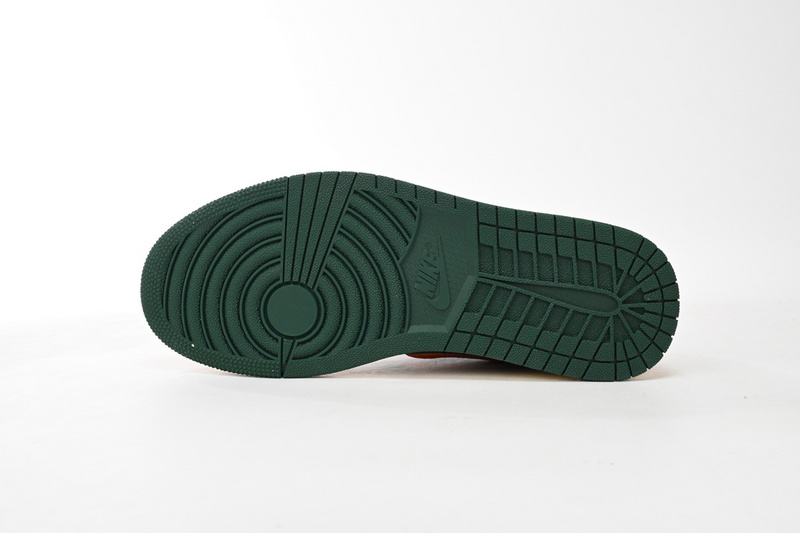 Q3 Air Jordan 1 Low Green Orange Hook