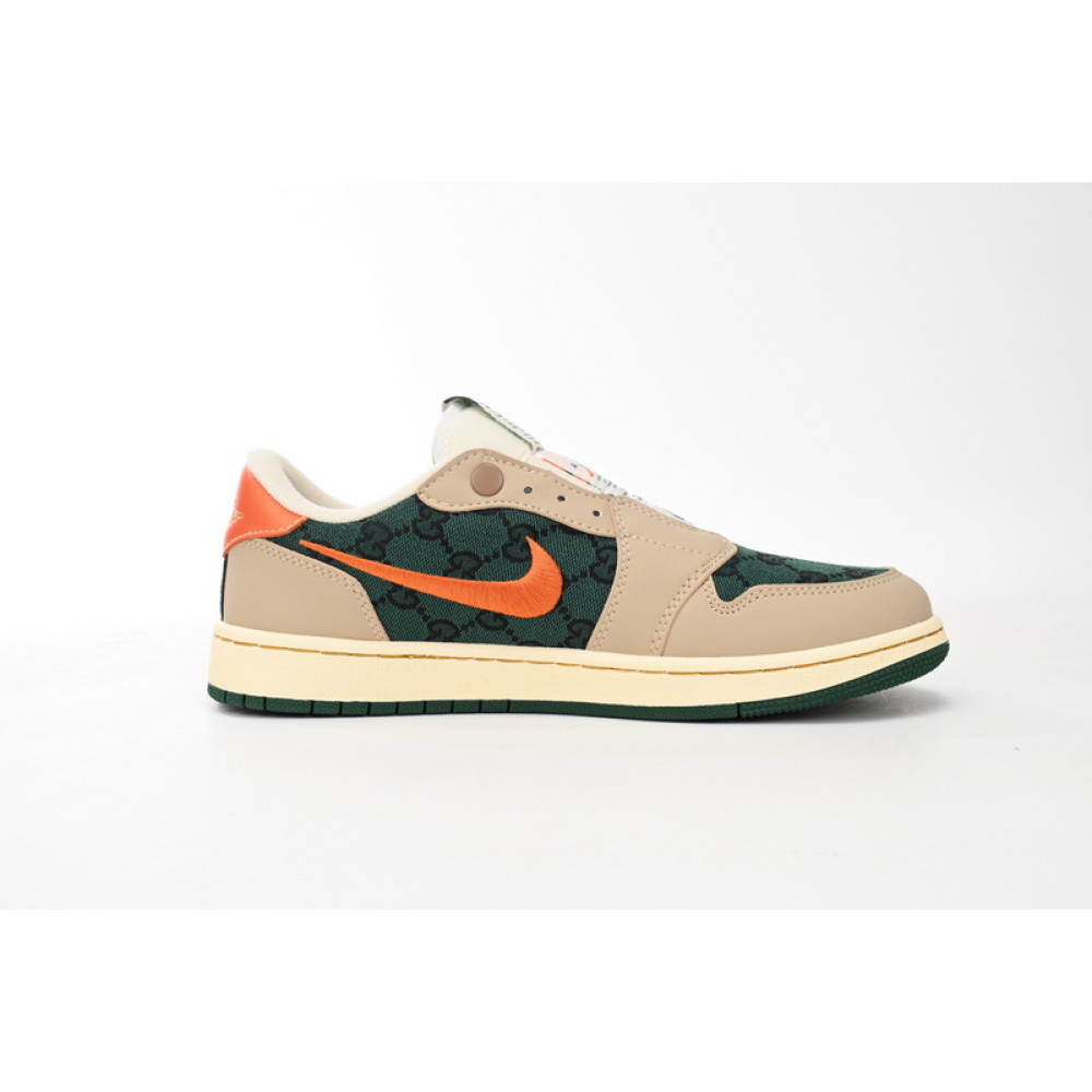Q3 Air Jordan 1 Low Green Orange Hook