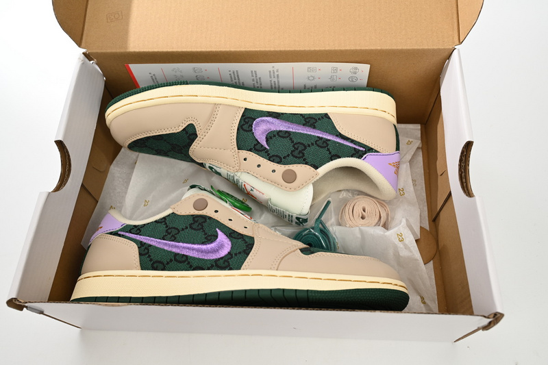 Q3 Air Jordan 1 Low Green Purple