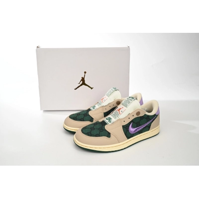 Q3 Air Jordan 1 Low Green Purple 02