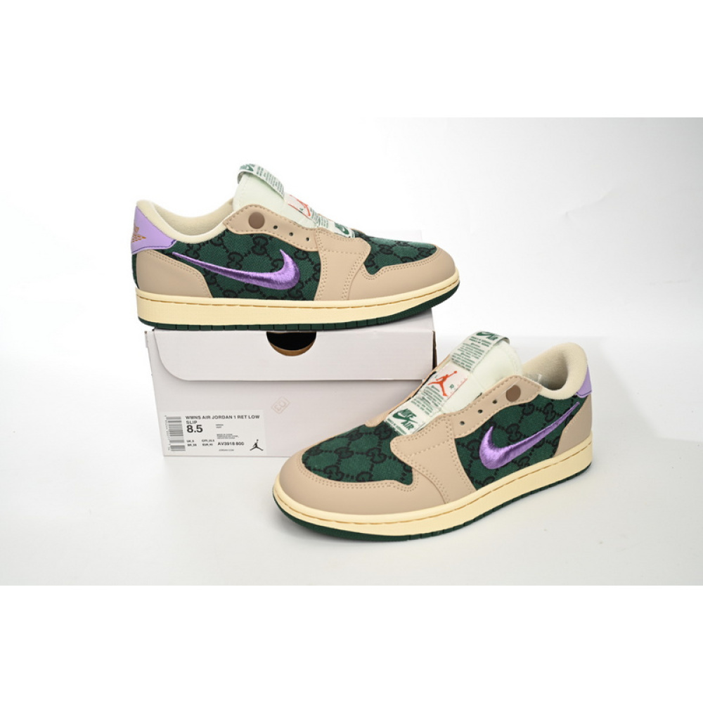 Q3 Air Jordan 1 Low Green Purple