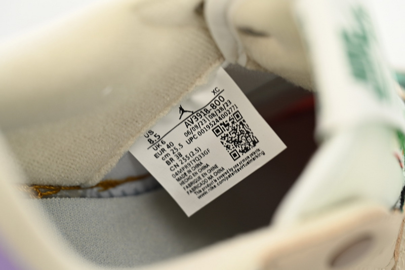 Q3 Air Jordan 1 Low Green Purple