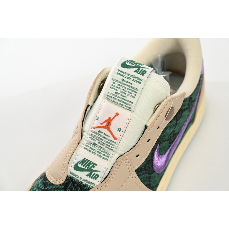 Q3 Air Jordan 1 Low Green Purple