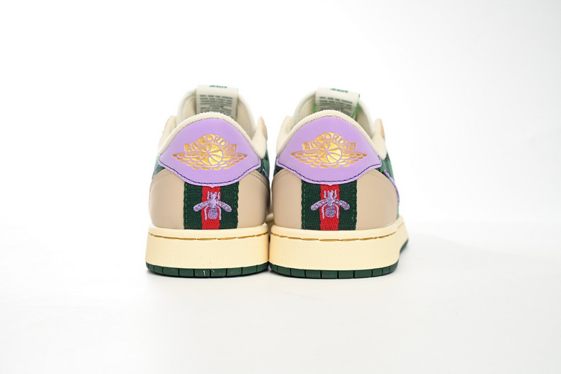 Q3 Air Jordan 1 Low Green Purple