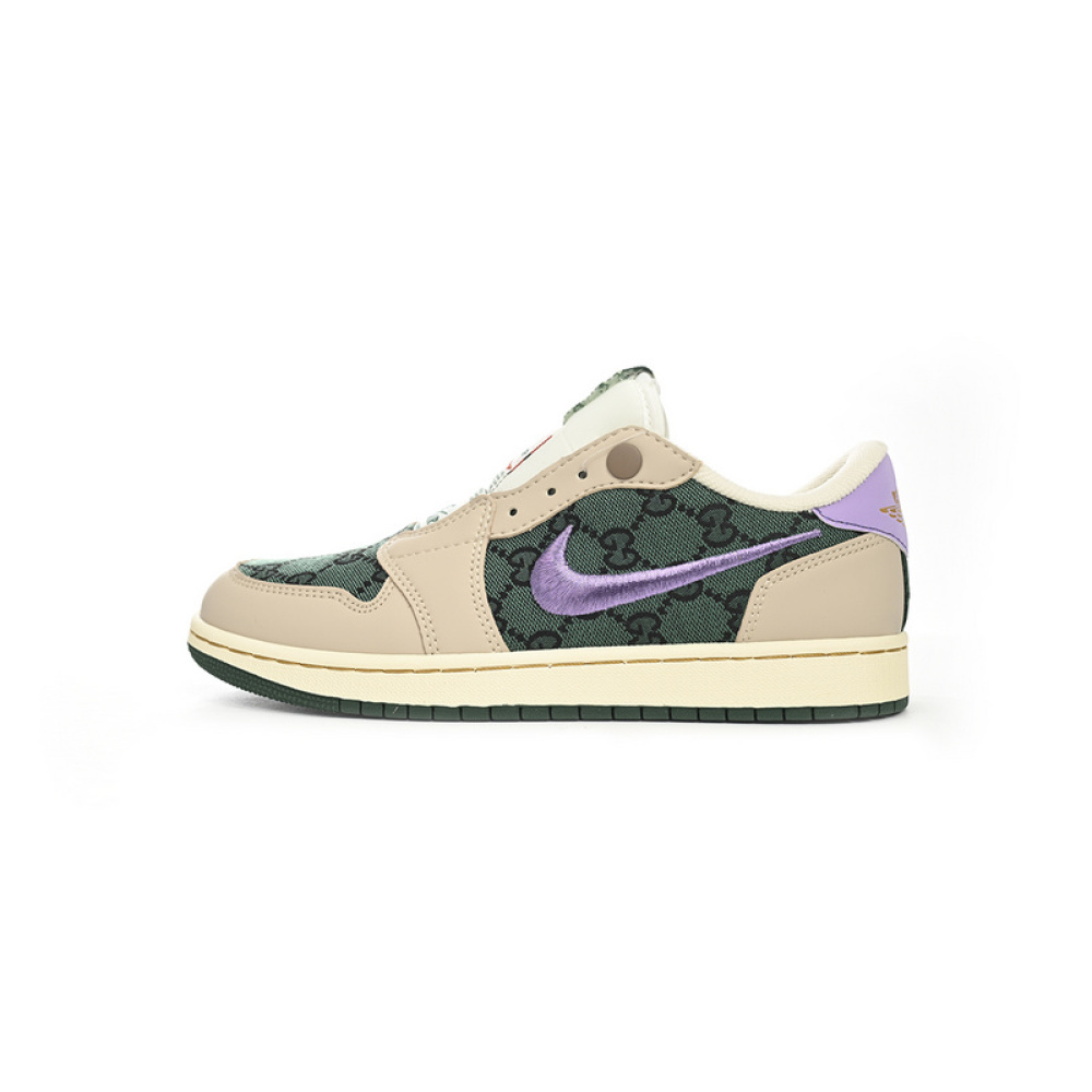 Q3 Air Jordan 1 Low Green Purple
