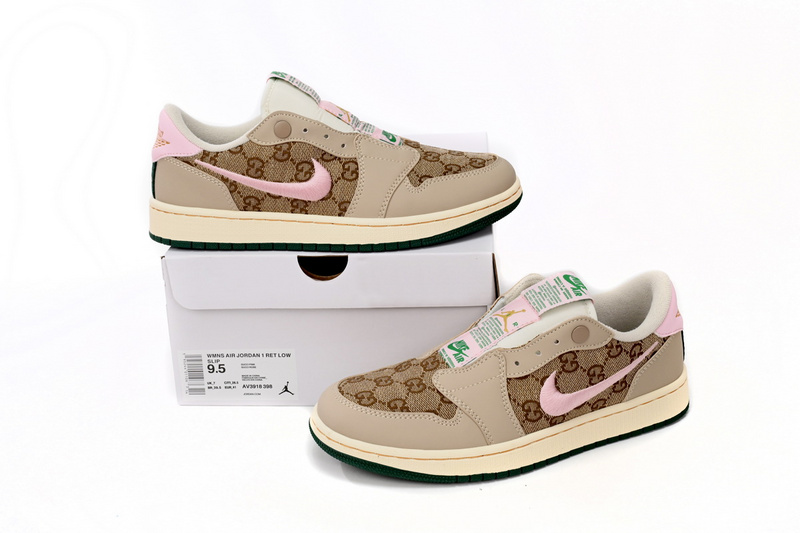 Q3 Air Jordan 1 Low Gucci Powder