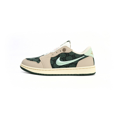 Q3 Air Jordan 1 Low Metallic Green 01