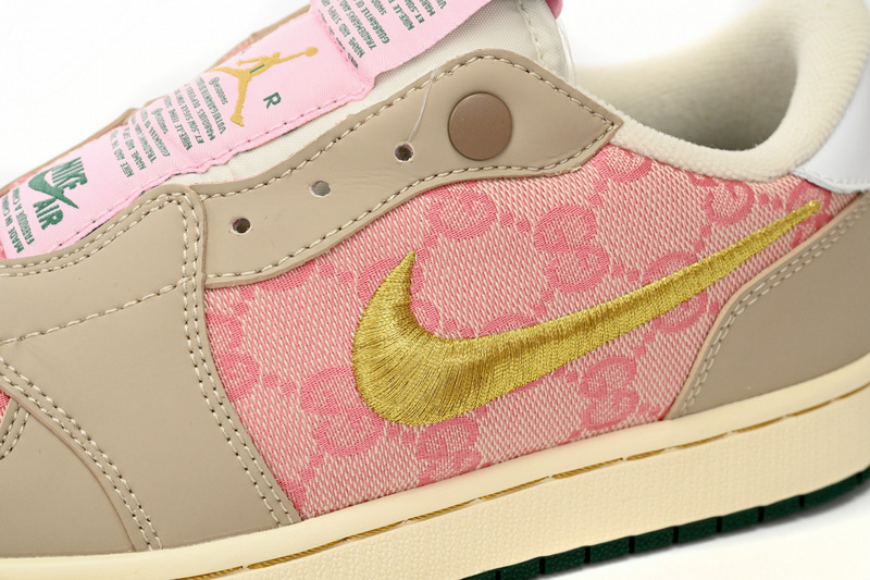 Q3 Air Jordan 1 Low Pink Gold Hook