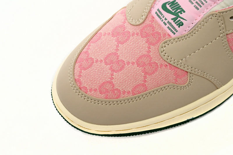 Q3 Air Jordan 1 Low Pink Gold Hook