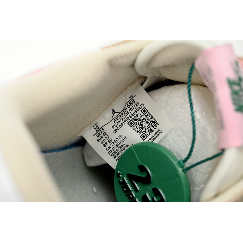 Q3 Air Jordan 1 Low Pink Gold Hook