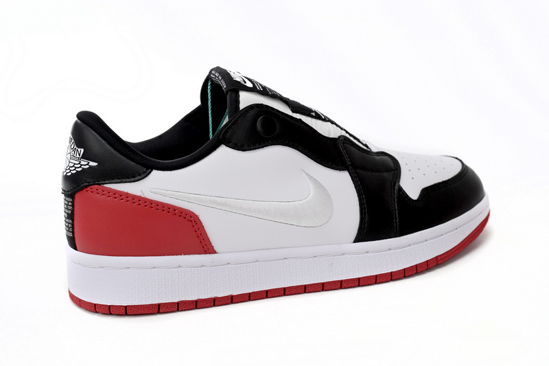Q3 Air Jordan 1 Low Slip WMNS Black White Red