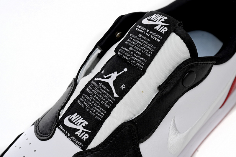 Q3 Air Jordan 1 Low Slip WMNS Black White Red