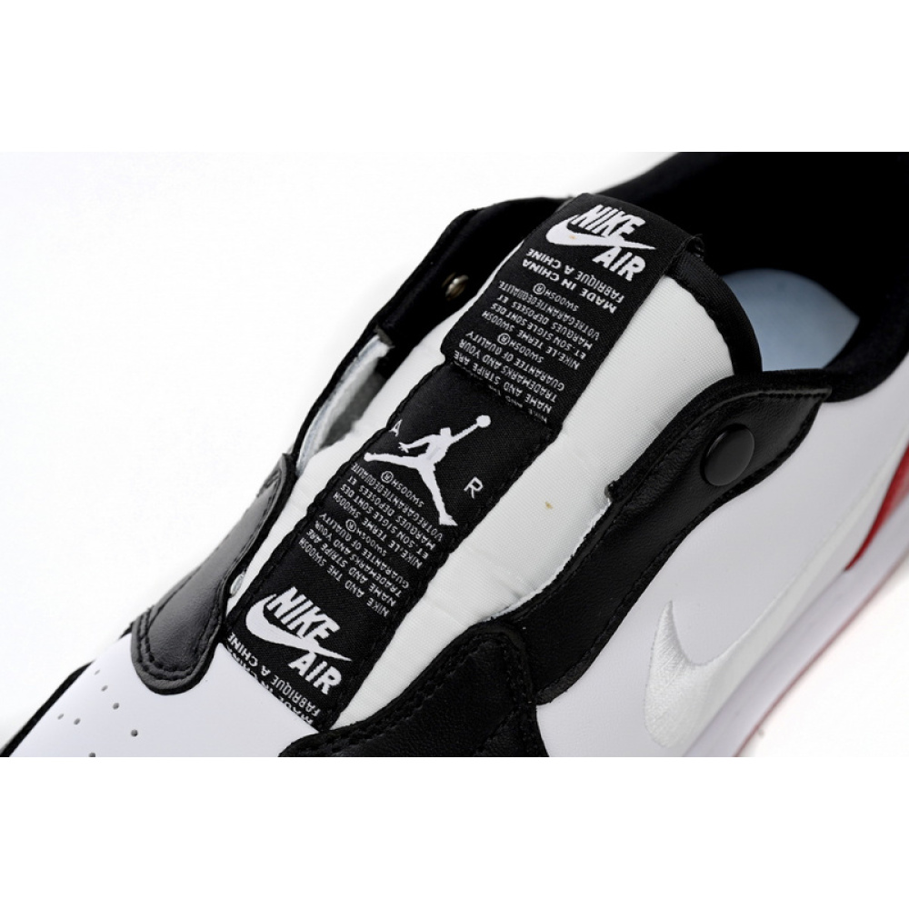 Q3 Air Jordan 1 Low Slip WMNS Black White Red