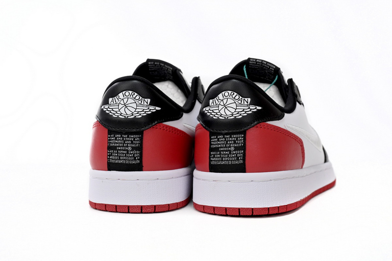 Q3 Air Jordan 1 Low Slip WMNS Black White Red