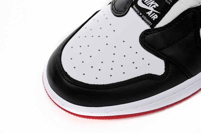 Q3 Air Jordan 1 Low Slip WMNS Black White Red