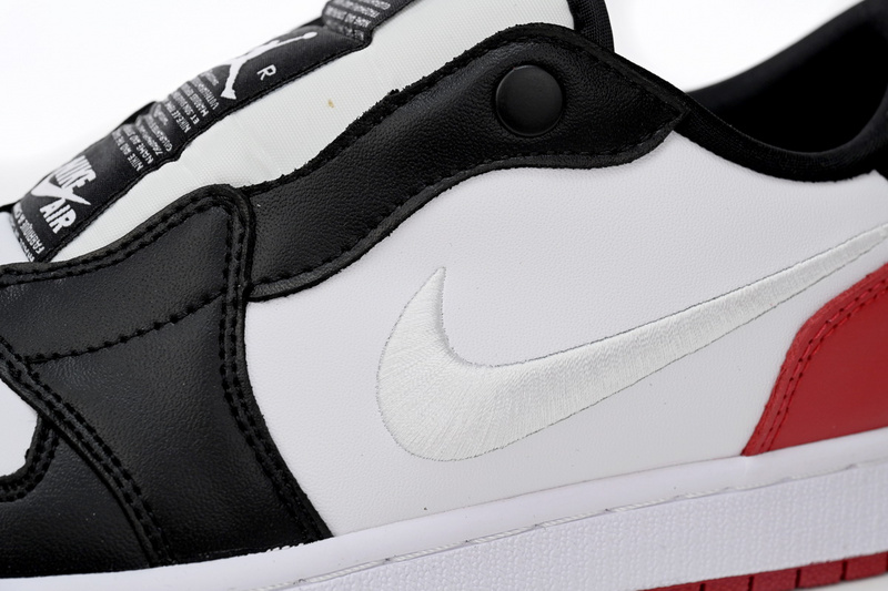 Q3 Air Jordan 1 Low Slip WMNS Black White Red
