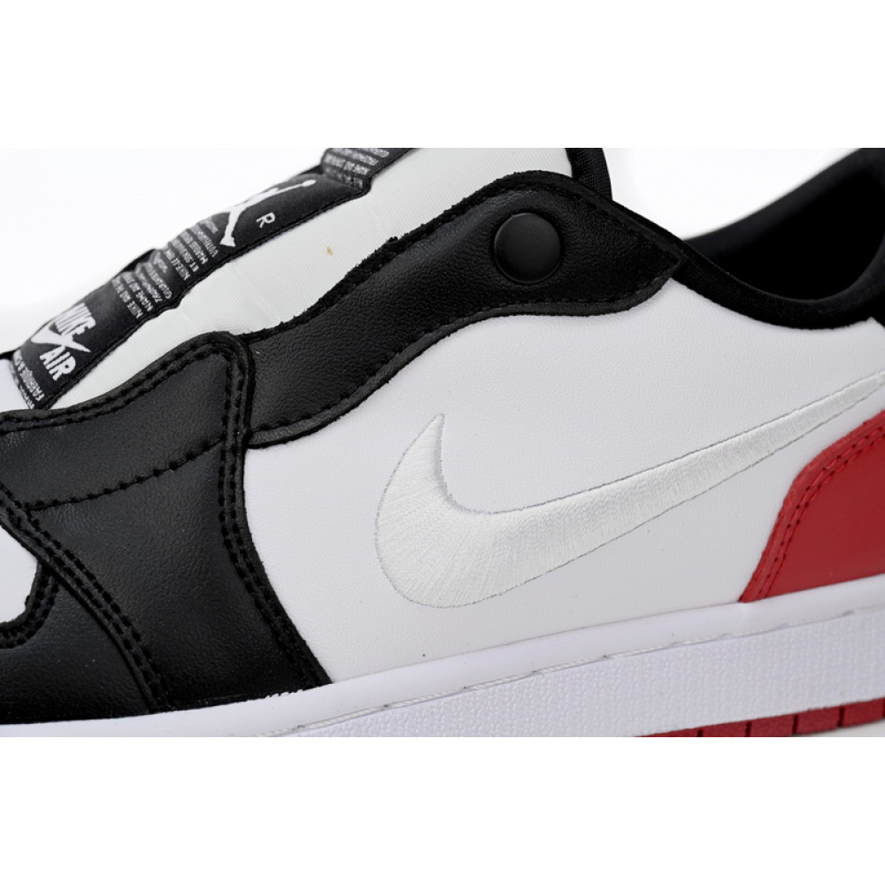 Q3 Air Jordan 1 Low Slip WMNS Black White Red